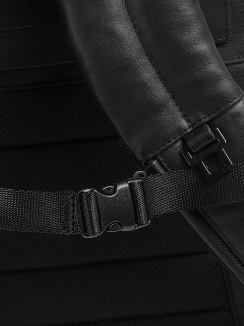 CAMPIONARIO - DAVID Sac &agrave; dos pour ordinateur portable 15,6" avec pochette amovible Noir - Sacs &agrave; dos pour ordinateur portable