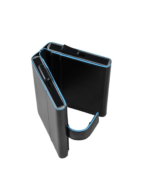 CAMPIONARIO - BLUE SQUARE Portefeuille porte-cartes en cuir  Noir - Portefeuilles Homme