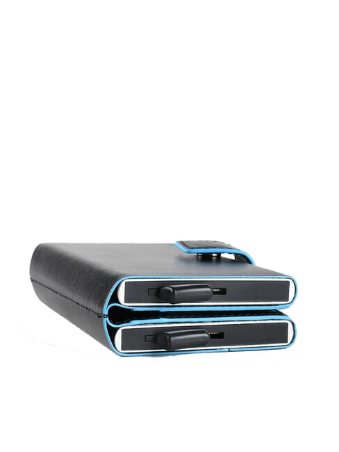 CAMPIONARIO - BLUE SQUARE Portefeuille porte-cartes en cuir  Noir - Portefeuilles Homme