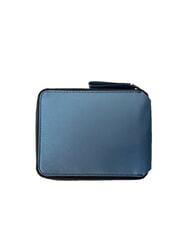 PIQUADRO CAMPIONARIO - MG Portefeuille moyen &agrave; fermeture &eacute;clair bleu - Portefeuilles Homme - 3