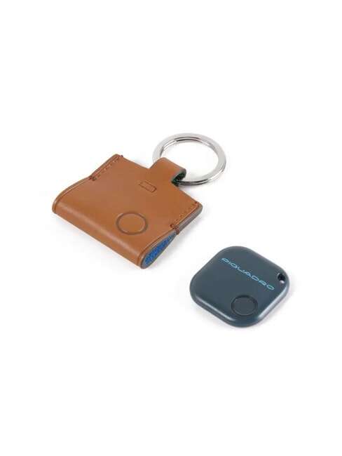 CAMPIONARIO - BAGMOTIC Porte-cl&eacute;s en cuir avec connecteur Cuir / Bleu - Porte-cl&eacute;s