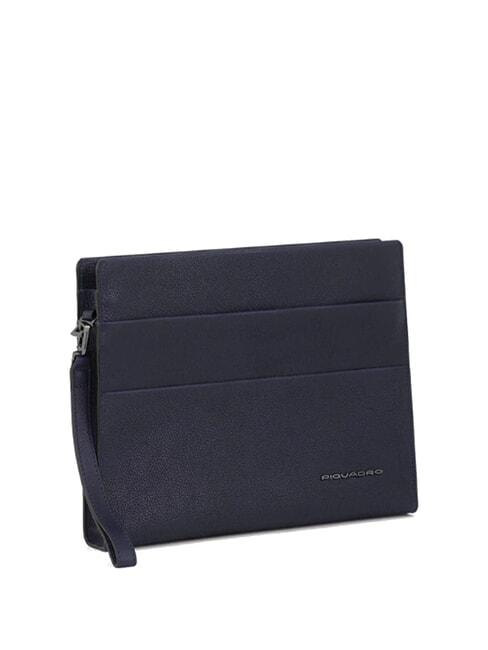 CAMPIONARIO - PAAVO Pochette en cuir bleu - Sacs pour Femme