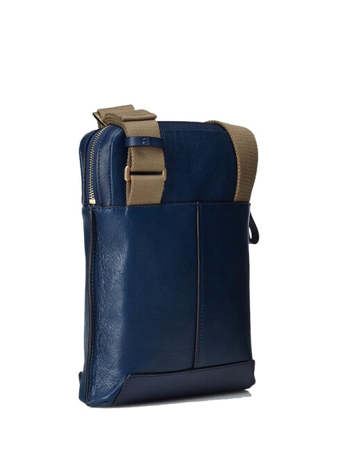 CAMPIONARIO - ARCHIMEDE Grand sac en cuir bleu - Sacs en Bandouli&egrave;res pour Homme