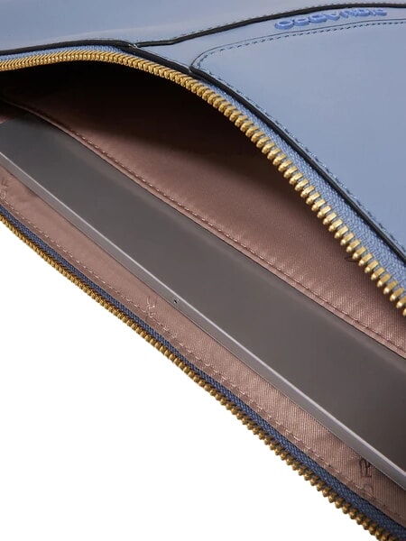 RAY  Étui en cuir pour iPad bleu / brun - Sacs pour Femme