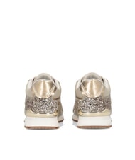 LIUJO MAXI WONDER LOW 02 Baskets &agrave; paillettes et mesh corde/or clair - Chaussures Femme - 7