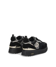 LIUJO MAXI WONDER 01 Baskets à plateforme avec détails en python noir - Chaussures Femme - 5