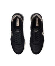 LIUJO AMAZING 25 Baskets en daim et mesh noir/or clair - Chaussures Femme - 4