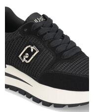 LIUJO AMAZING 25 Baskets en daim et mesh noir/or clair - Chaussures Femme - 6