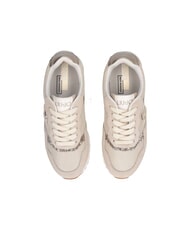 LIUJO MAXI WONDER LOW 02 Baskets &agrave; paillettes et mesh corde/or clair - Chaussures Femme - 4