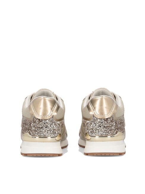 MAXI WONDER LOW 02 Baskets à paillettes et mesh corde/or clair - Chaussures Femme