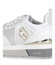 LIUJO MAXI WONDER 01 Baskets en cuir et mesh blanche - Chaussures Femme - 6
