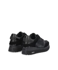 LIUJO MAXI WONDER 91 Baskets à plateforme avec empiècements en cuir verni noir - Chaussures Femme - 5