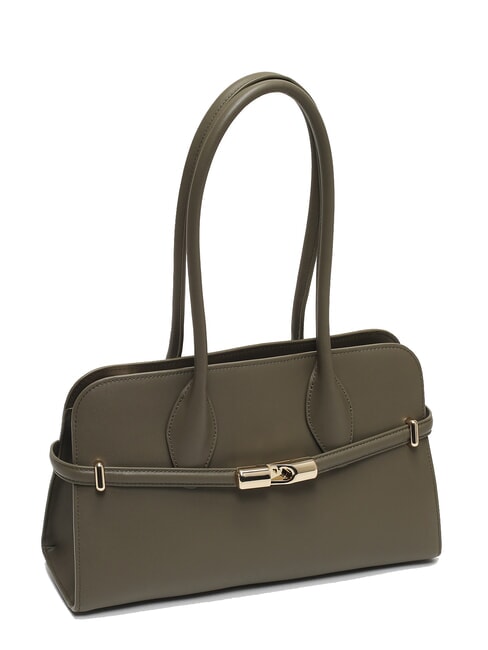 GOCCIA Petit sac à bandoulière en cuir sage - Sacs pour Femme