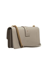 PINKO LOVE ONE CLASSIC Sac bandoulière en cuir avec rabat - Sacs pour Femme