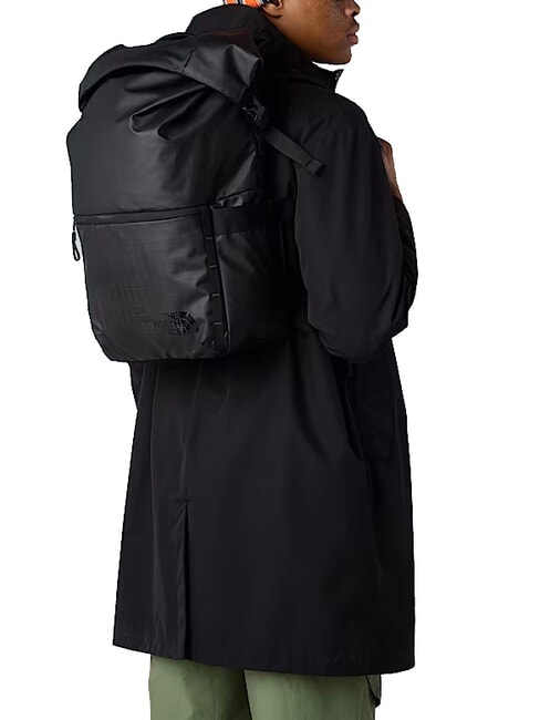 BASE CAMP VOYAGER Sac à dos à enroulement, peut contenir des ordinateurs portables jusqu'à 16 pouces noir tnf/gris asphalte - Sacs à dos pour l'École & les Loisirs