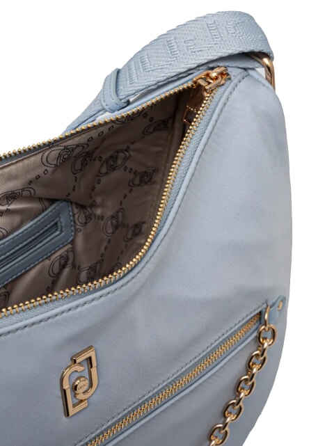 ACHALA Sac bandoulière en nylon avec pochette ciel - Sacs pour Femme