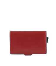 PIQUADRO BLUE SQUARE Porte-cartes de cr&eacute;dit en cuir et m&eacute;tal cuir4 - Portefeuilles Homme - 3