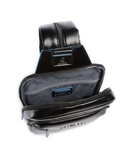 PIQUADRO BLUE SQUARE Portabilité du sac à dos sur une épaule Noir - Sacs à dos pour ordinateur portable - 4