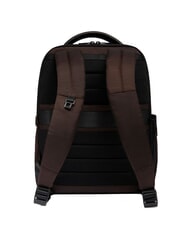 PIQUADRO WOLLEM Sac à dos en cuir et tissu, support ordinateur 14" MORO - Sacs à dos pour ordinateur portable - 3