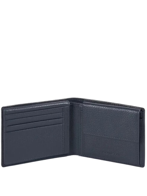 MODUS SPECIAL Portefeuille en cuir grainé bleu - Portefeuilles Homme