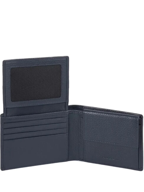 MODUS SPECIAL Portefeuille en cuir grainé bleu - Portefeuilles Homme