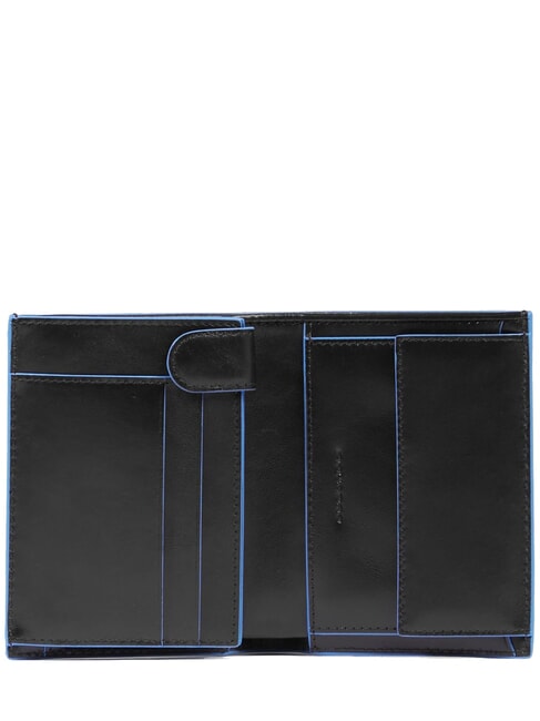 BLUE SQUARE Portefeuille vertical en cuir Noir - Portefeuilles Homme
