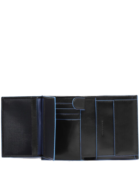 BLUE SQUARE Portefeuille vertical en cuir Noir - Portefeuilles Homme