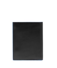 PIQUADRO BLUE SQUARE Portefeuille vertical en cuir Noir - Portefeuilles Homme - 4