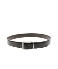 TIMBERLAND CASUAL Ceinture en cuir double face noir lisse/brun foncé lisse - Ceintures - 3