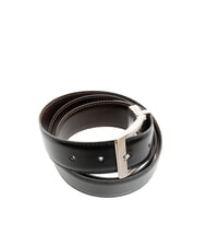 TIMBERLAND CASUAL Ceinture en cuir double face noir lisse/brun foncé lisse - Ceintures - 4