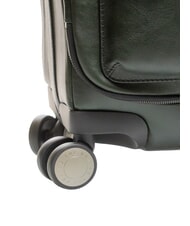 THE BRIDGE FILIPPO  Valise &agrave; roulettes en cuir malachite/orni&egrave;re. sombre - Valises cabine - 7