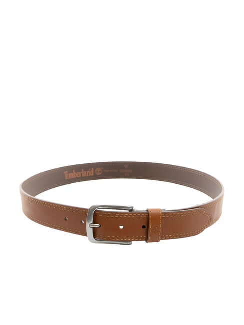 CASUAL Ceinture en cuir à double couture Cognac - Ceintures