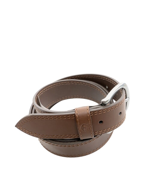 CASUAL Ceinture en cuir à double couture cacao - Ceintures