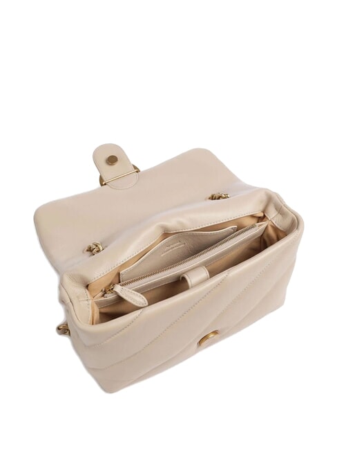 CLASSIC LOVE PUFF Sac en cuir nappa beige-gris fumé-or antique - Sacs pour Femme