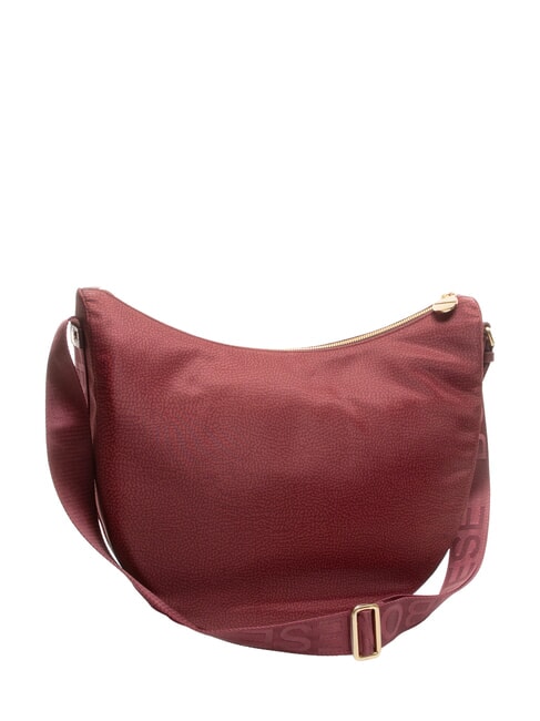 BORBONAIS Sac Hobo LUNA, moyen merlot - Sacs pour Femme