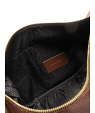 BORBONESE BORBONAIS LUNA Sac à bandoulière en tissu jet op noisette - Sacs pour Femme - 5