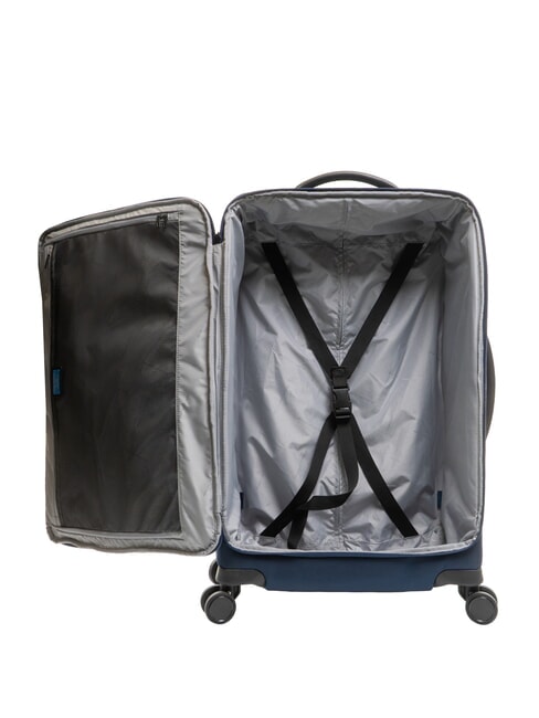 X19 Trolley moyen avec poches bleu - Valises Semi-rigides