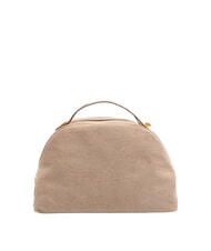 BORBONESE CAMOSCIO SEXY MEDIUM Sac moyen en daim champignon - Sacs pour Femme - 4