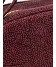 BORBONESE CAMOSCIO SEXY MEDIUM Sac moyen en daim merlot - Sacs pour Femme - 3