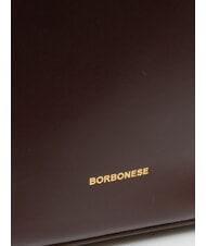 BORBONESE BRIDLE MEDIUM HOBO Sac à bandoulière en cuir châtaigne/champignon - Sacs pour Femme - 3