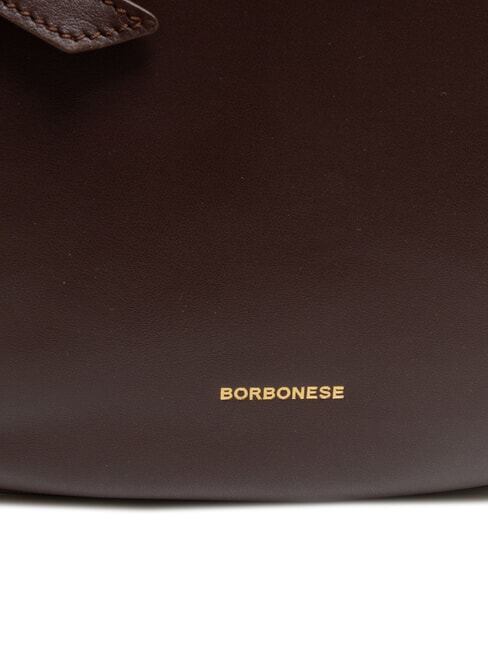 BRIDLE MEDIUM HOBO Sac Hobo moyen en cuir nappa châtaigne/champignon - Sacs pour Femme