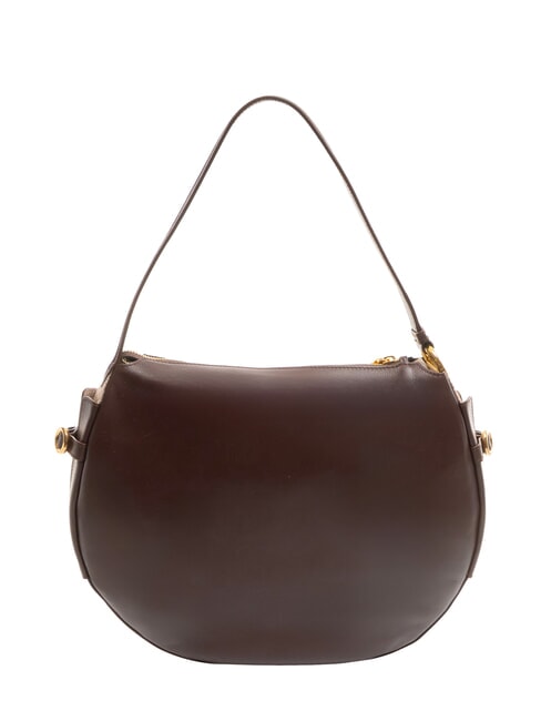 BRIDLE MEDIUM HOBO Sac Hobo moyen en cuir nappa châtaigne/champignon - Sacs pour Femme