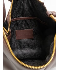 BORBONESE BRIDLE MEDIUM HOBO Sac Hobo moyen en cuir nappa châtaigne/champignon - Sacs pour Femme - 5