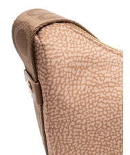 BORBONESE HOBO LUNA MINI ECO LINE Sac d'épaule mauve - Sacs pour Femme - 3