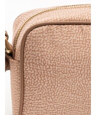 BORBONESE BORBONAIS Mini sac à bandoulière, en tissu mauve - Sacs pour Femme - 3