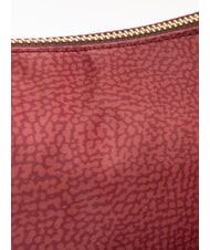 BORBONESE BORBONAIS LUNA Sac à bandoulière en tissu jet op merlot - Sacs pour Femme - 3