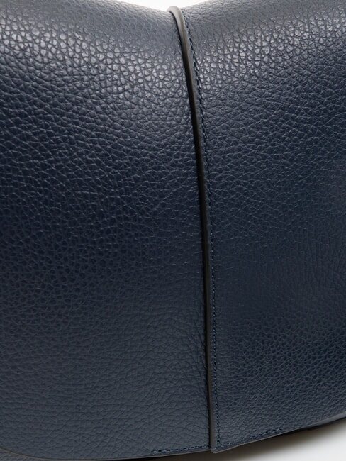 HELENA ROUND Sac en cuir avec double bandoulière BLEU - Sacs pour Femme