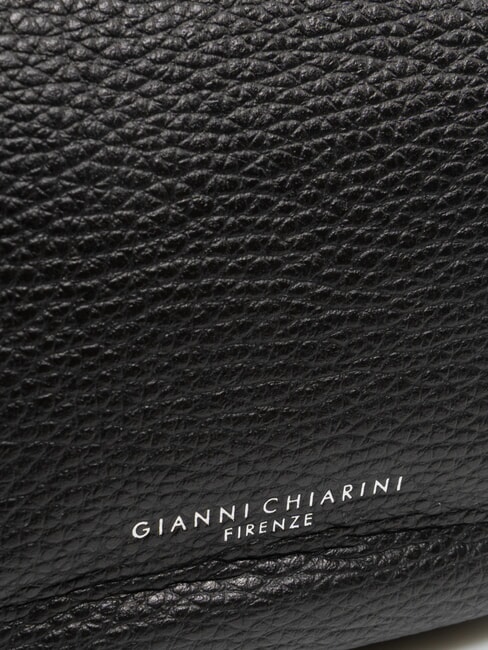 AISHA Sac à bandoulière en cuir Noir - Sacs pour Femme