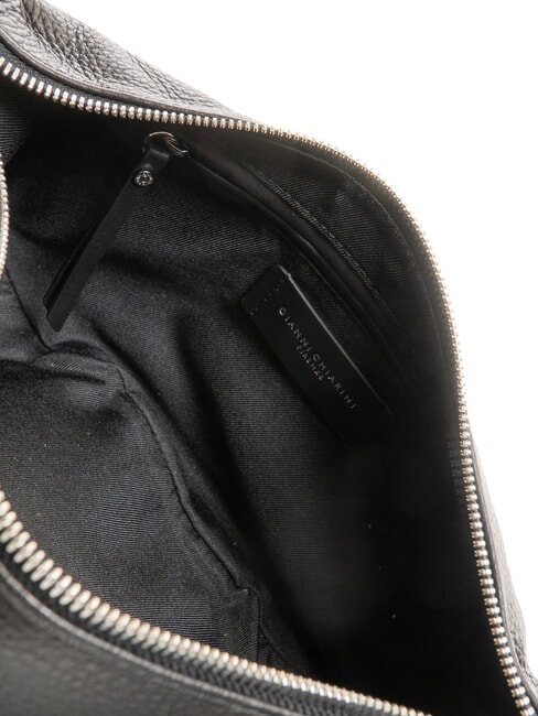 AISHA Sac à bandoulière en cuir Noir - Sacs pour Femme