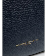 GIANNI CHIARINI HELENA ROUND Petit sac à bandoulière en cuir BLEU - Sacs pour Femme - 5